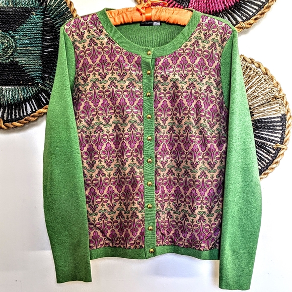 Saks Fifth Avenue Sweaters - ❤️ 3/$25 Saks Fifth Avenue Boho Preppy Cardigan